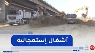 Boumerdes / Emergency repairs for the sudden water main break in Boudouaou