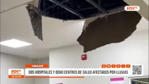Dos hospitales y ocho centros de salud afectados por lluvias