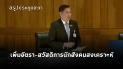 Nikorn addresses Parliament on social worker shortage, pledges to push for better compensation an...