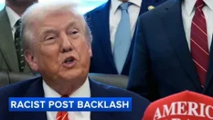 White House takes down racist video shared by Trump about Obamas after backlash