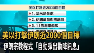 美以打擊伊朗近2000個目標　伊朗宗教程式「自動彈出勸降訊息」－民視新聞