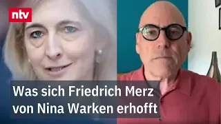 Nina Warken becomes new head of the Chancellery - political scientist Schroeder explains the appo...
