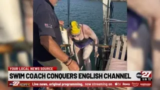 Swim coach conquers English Channel