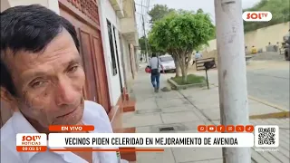 Chiclayo: vecinos exigen acelerar trabajos para mejorar avenida Elvira García García