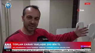 Toplam zarar yaklaşık 200 bin TL!