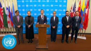 Libya - Joint Stakeout by Security Council signatories of Joint Pledges on Climate, Peace & Security