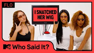 FLO on KWN Collab, Mics Being ON, and Dating Advice in Chaotic Game of Who Said It | MTV Music