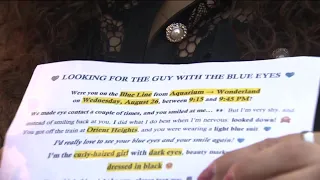 Woman in search for man she made connection with on train in Boston