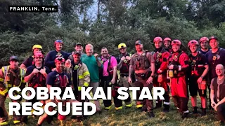 Cobra Kai star rescued from flood