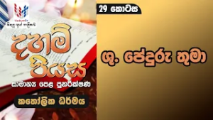 දහම් පියස  -කතෝලික ධර්මය I O/L I පුනරීක්ෂණ I 29 කොටස I ශු. පේදුරු තුමා I Rev.Fr Demiyan Perera