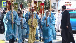 Dormition of the Most Holy Theotokos. Religious procession on one of the most revered and luminou...