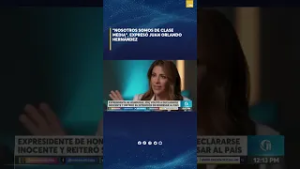 “Nosotros somos de clase media”, expresó Juan Orlando Hernández.