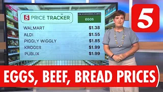 Grocery Price Tracker: Eggs, Ground Chuck, and Bread Prices in Nashville