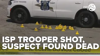 Indiana State Police Trooper in stable condition after suspect found dead