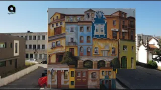 Águeda reinforces urban art trail with new mural inspired by the city's architectural memory