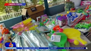 Autoridades celebran a los niños de Pimienta, Cortés