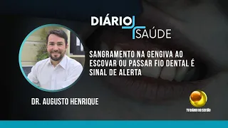 Bleeding gums when brushing or flossing is a warning sign