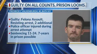 Bath man convicted of assaulting police officer