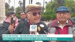 SALTA - Continúa el reclamo de ex trabajadores de la dirección provincial de energia #canal7salta