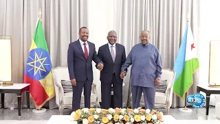 Le Président de la République accueille le Premier ministre éthiopien et le PDG du groupe Dangote