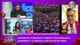 Dario Gimenez Periodista de Encarnacion - Paraguay  Clasifico a Octavos de Final - La Tele con Vos