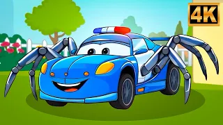 Incy Wincy Spider (Cars Edition) - Kids Song & Nursery Rhyme