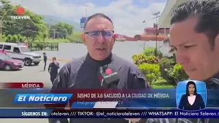 Sismo de 3,6 sacudió Mérida este jueves - El Noticiero emisión meridiana 27/08/26