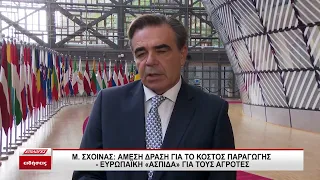 Σχοινάς στο Συμβούλιο Γεωργίας στις Βρυξέλλες: Ευρωπαϊκή άμεση δράση για το κόστος παραγωγής