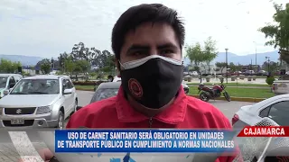 USO DE CARNET SANITARIO SERÁ OBLIGATORIO EN UNIDADES DE TRANSPORTE PÚBLICO