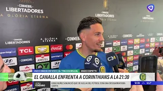Enzo Copetti speaks before facing Corinthians