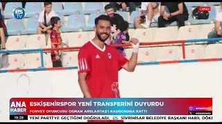 Eskişehirspor announces its new signing.