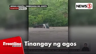 Truck na may mga pasahero, inanod ng rumaragasang ilog | Frontline Weekend