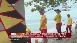 National Police and Fire Department ready to welcome tourists in the Corozal community of La Ceiba
