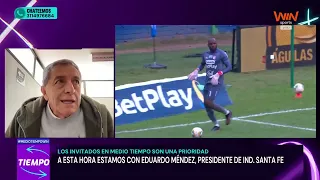 Exclusive interview with Eduardo Méndez, president of Santa Fe on Medio Tiempo WIN
