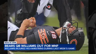 Chicago Bears QB Caleb Williams out for MNF vs. Eagles; backup Tyson Bagent back at practice