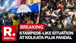 BREAKING | Sevaral Injured As Kolkata's Chorbagan Durga Puja Pandal Collapses Triggering Stampede