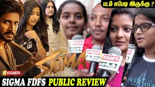 Sigma FDFS Public Review | Sigma Movie Review | Sundeep Kishan | Jason Sanjay | Vasanth TV