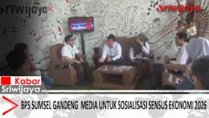 BPS Sumsel Gandeng  Media Untuk Sosialisasi Sensus Ekonomi 2026