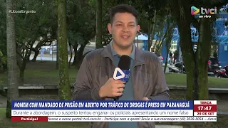 HOMEM COM MANDADO DE PRISÃO EM ABERTO POR TRÁFICO DE DROGAS É PRESO EM PARANAGUÁ