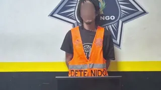 Detienen a joven por presunto robo de diversos artículos en Durango