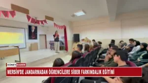 MERSİN’DE JANDARMADAN ÖĞRENCİLERE SİBER FARKINDALIK EĞİTİMİ