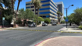 Police investigate suspicious item found in downtown Las Vegas parking garage