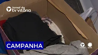 Voluntários se mobilizam para arrecadar agasalhos para quem não tem como se proteger do frio