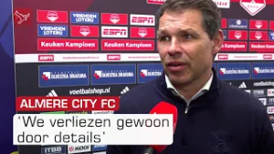 Almere City FC verliest van SC Cambuur: "Het zit echt in details"
