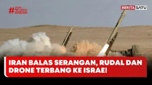 Detik-Detik Drone dan Rudal Iran Meluncur Menuju Kawasan Israel #beritasatu