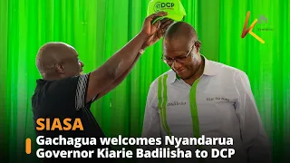 Gachagua welcomes Nyandarua Governor Kiarie Badilisha to DCP