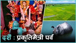 दशैंका प्रतिमामा देवीदेवताका वहान, वन्यजन्तु संरक्षणको सन्देश दिने माध्यम