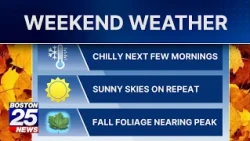 Cold mornings, then near 70°! A picture-perfect fall weekend in Massachusetts