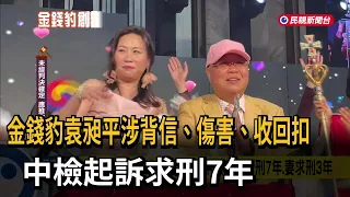 金錢豹袁昶平涉背信、傷害　中檢起訴求刑7年、妻求刑3年－民視新聞