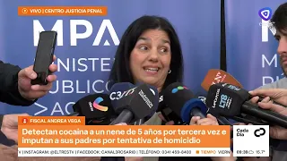 Prosecutor Andrea Vega on the parents of the boy hospitalized at Vilela